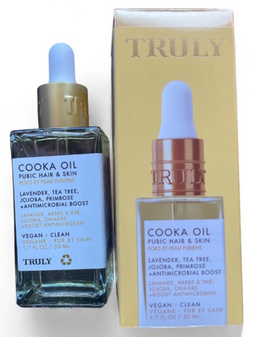 Truly Cooka Oil – Pubic Hair & Skin Oil 1.7 oz / 50 mL Vegan Natural
